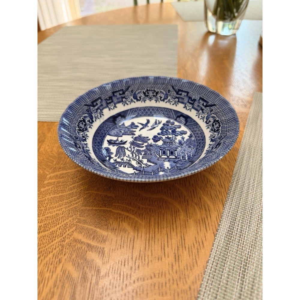 Churchill China Blue Willow 6.5" Cereal Bowl Excellent